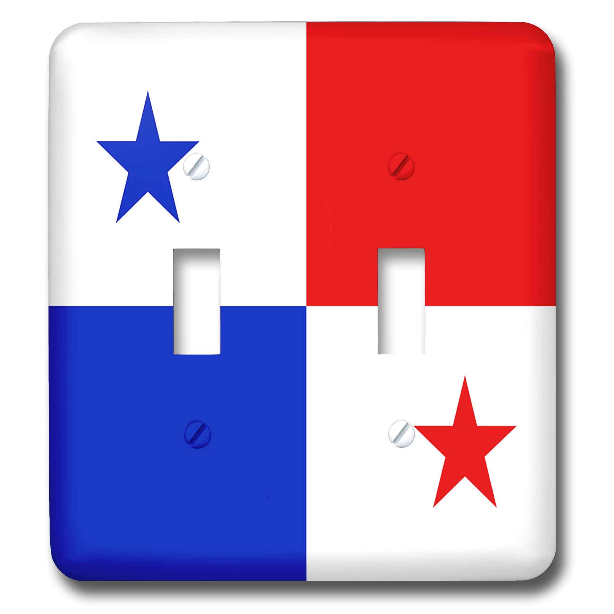 Interrupteur à baïonnette 3dRose motif Panama Flag plaque de commutation multicolore