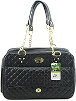 Vista 1 de B-JOY Nuevo bolso de perro para perro, bolso de mano para mascotas, con asas de doble cadena, color negro