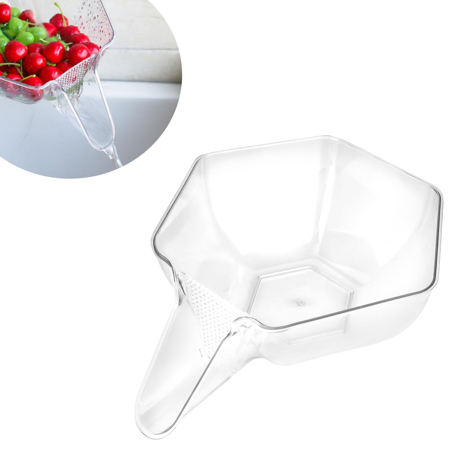 ‎CTDMJ Cesta de drenaje multifuncional 2024, colador con boquilla, fregadero de cocina, escurridor extraíble, cuenco de limpieza de frutas con colador para alimentos, frutas, colador de pasta