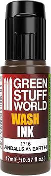 Green Stuff World Wash Ink for Models and Miniatures Andalusian Earth 1716