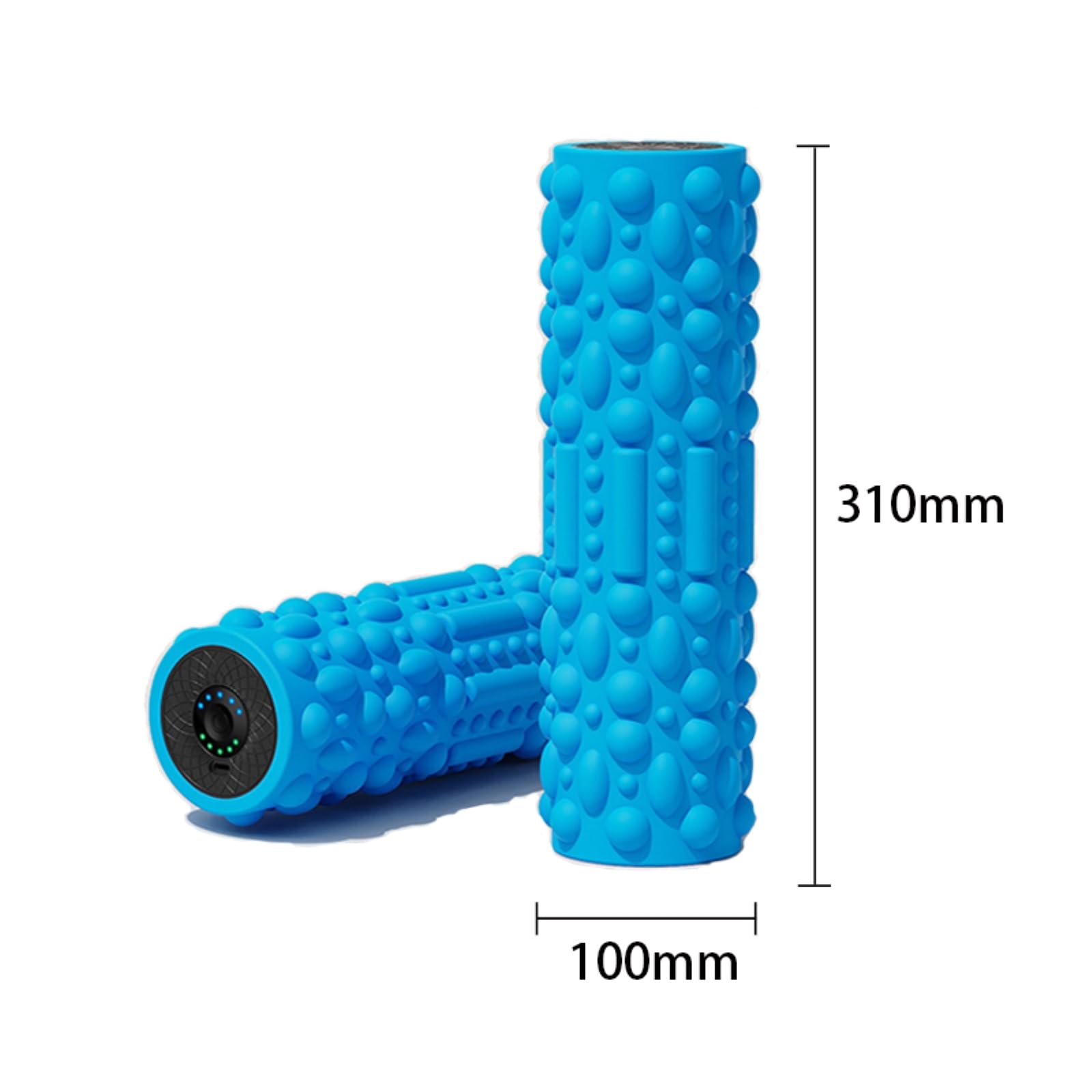 Faszienball Wiederaufladbare 5-Getriebe Vibrierende Erdnussmassage Ball, Tiefgewebe Rolle Für Hals Rücken Bein Yoga Erholung-Black-Roller