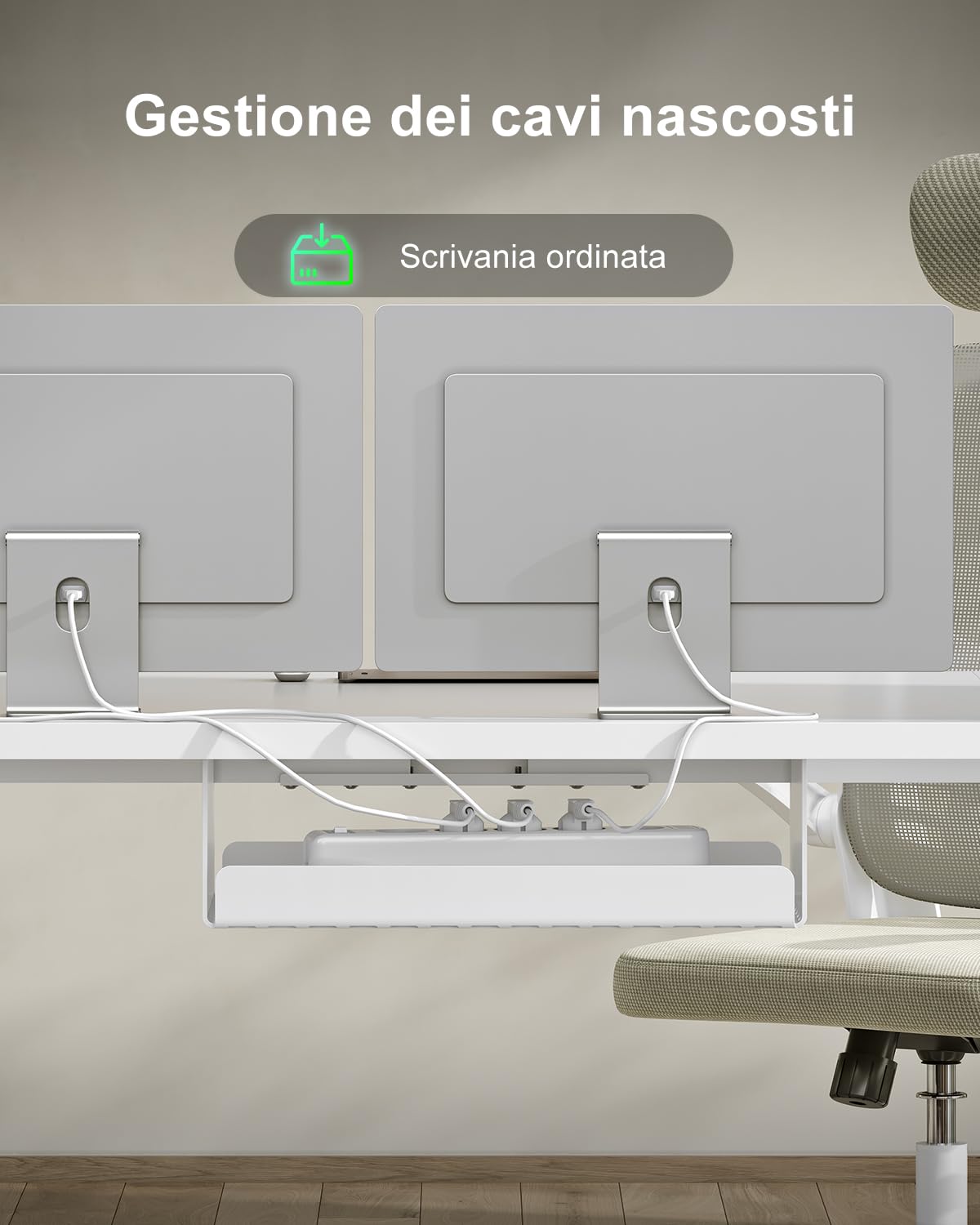 Devoko 160 x 80 cm scrivania regolabile in altezza, Ufficio con quattro sezioni, scrivania per computer con funzione di memoria, Bianco