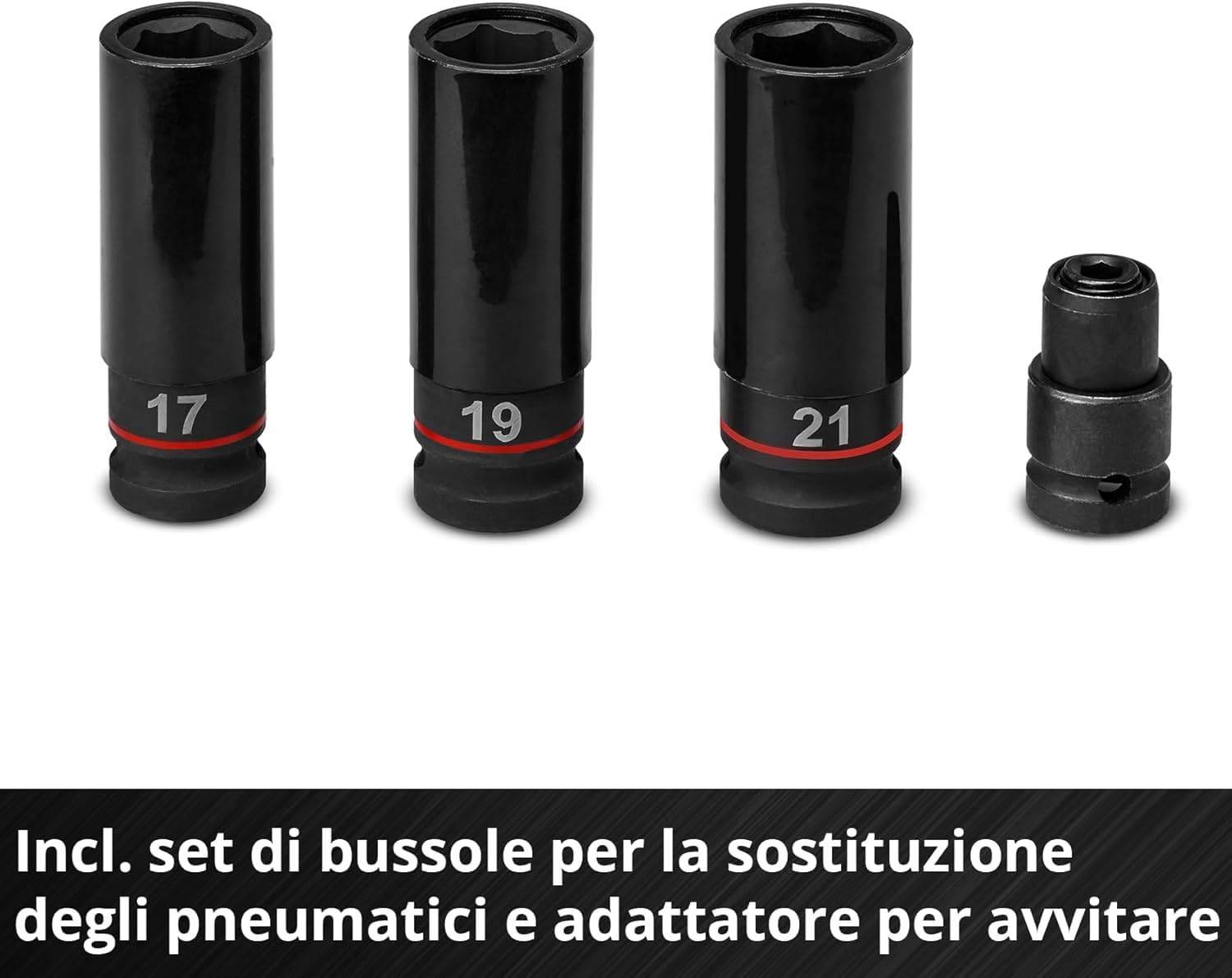 Einhell Professional Avvitatore a percussione a batteria IMPAXXO 18/450 Power X-Change (18 V, 450 nm, 3 livelli di potenza, Brushless, attacco 1/2", incl. set di bussole, senza batteria)