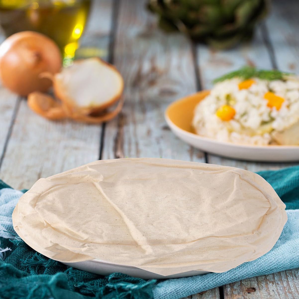 ABOOFAN Juego De 5 Cestas Para Fermentar Pan Forro Para Cestas De Pan Herramientas Para Repostería Cubierta De Tela Para Cestas De Pan De Cocina 5 Unidades X 5