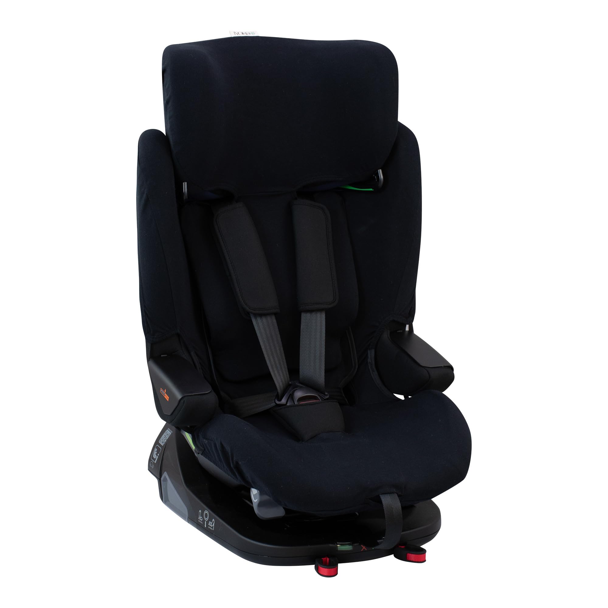 JYOKO KIDS Rivestimento per seggiolino auto in cotone compatibile con Jané Groowy ISize (Black Series)