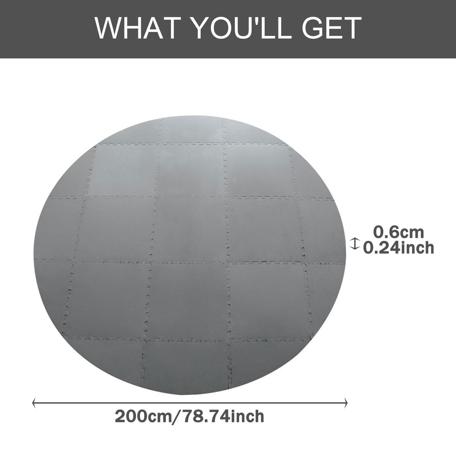 Tapis de Spa 200 Cm, Tapis de Sol de Protection pour Spa, Tapis D'exercice, pour L'extérieur, L'intérieur et Le Bureau