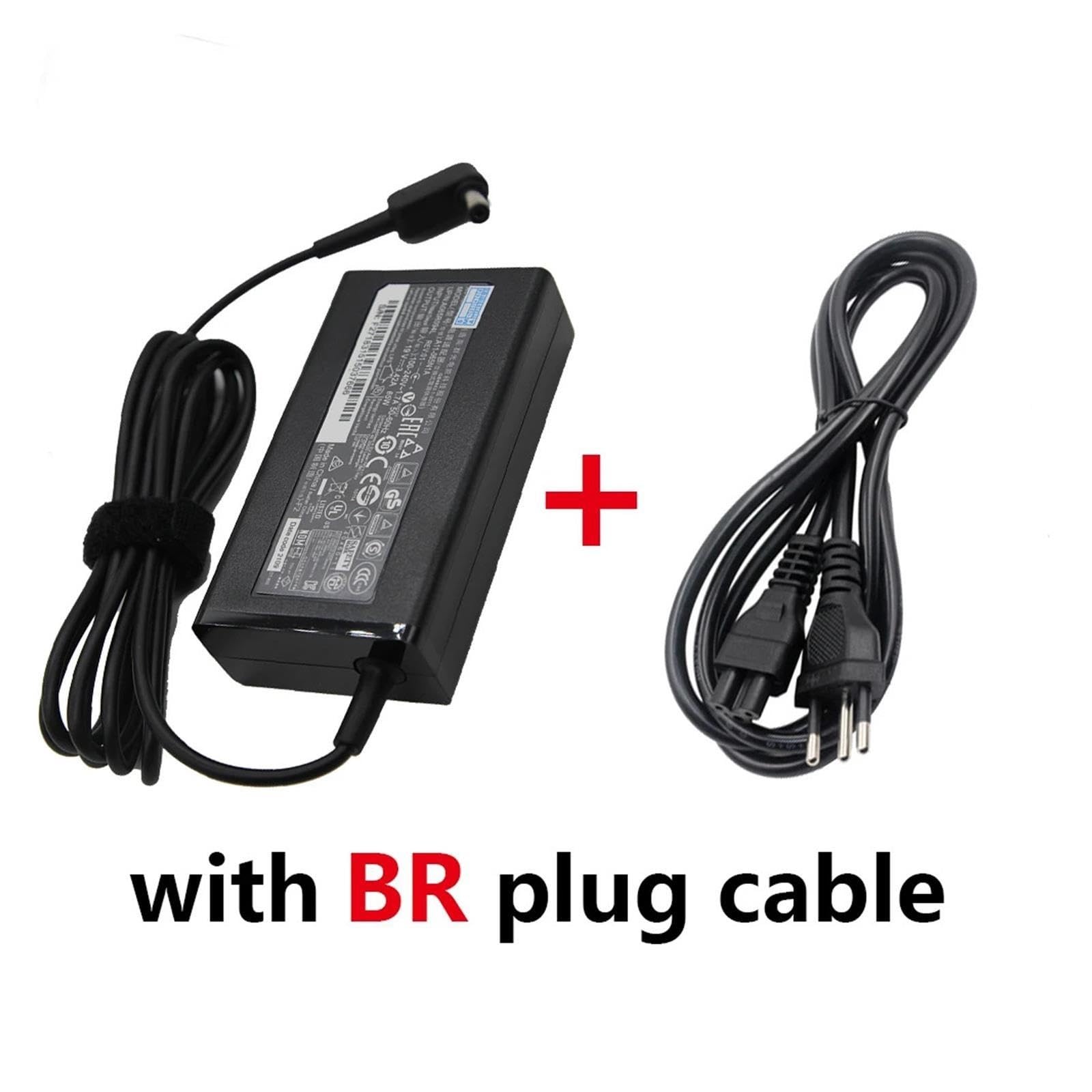 Caricatore Adattatore 19 V 3,42 A 5,5 * 1,7 Mm 65 W, Compatibile For Acer, Aspire 5315 5630 5735 5920 5535 5738 6920 7520 PA-1650-86 S3 E15 Alimentatore(With BR plug)