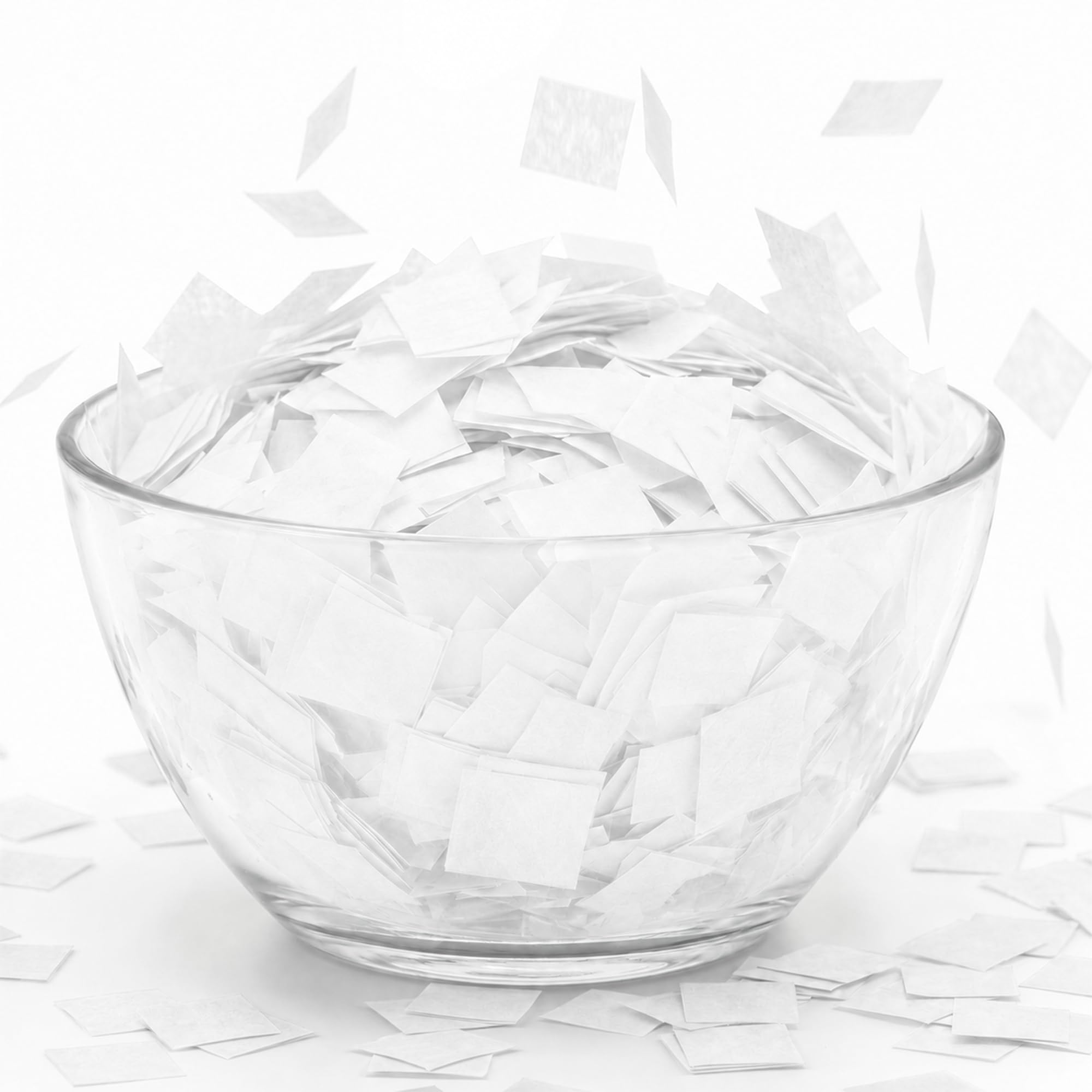 Ultimate Confetti, Quadratisches, weißes, biologisch abbaubares