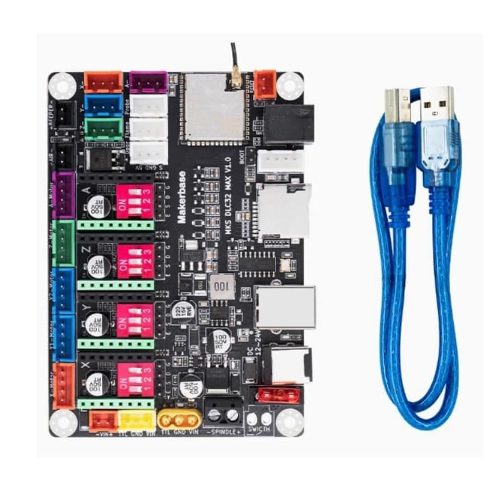 Controlador CNC 4 DLC32 Max Tarjeta de Expansión GRBL 32 Bit ESP32 Shield Breakout Board Piezas para Máquinas de Grabado
