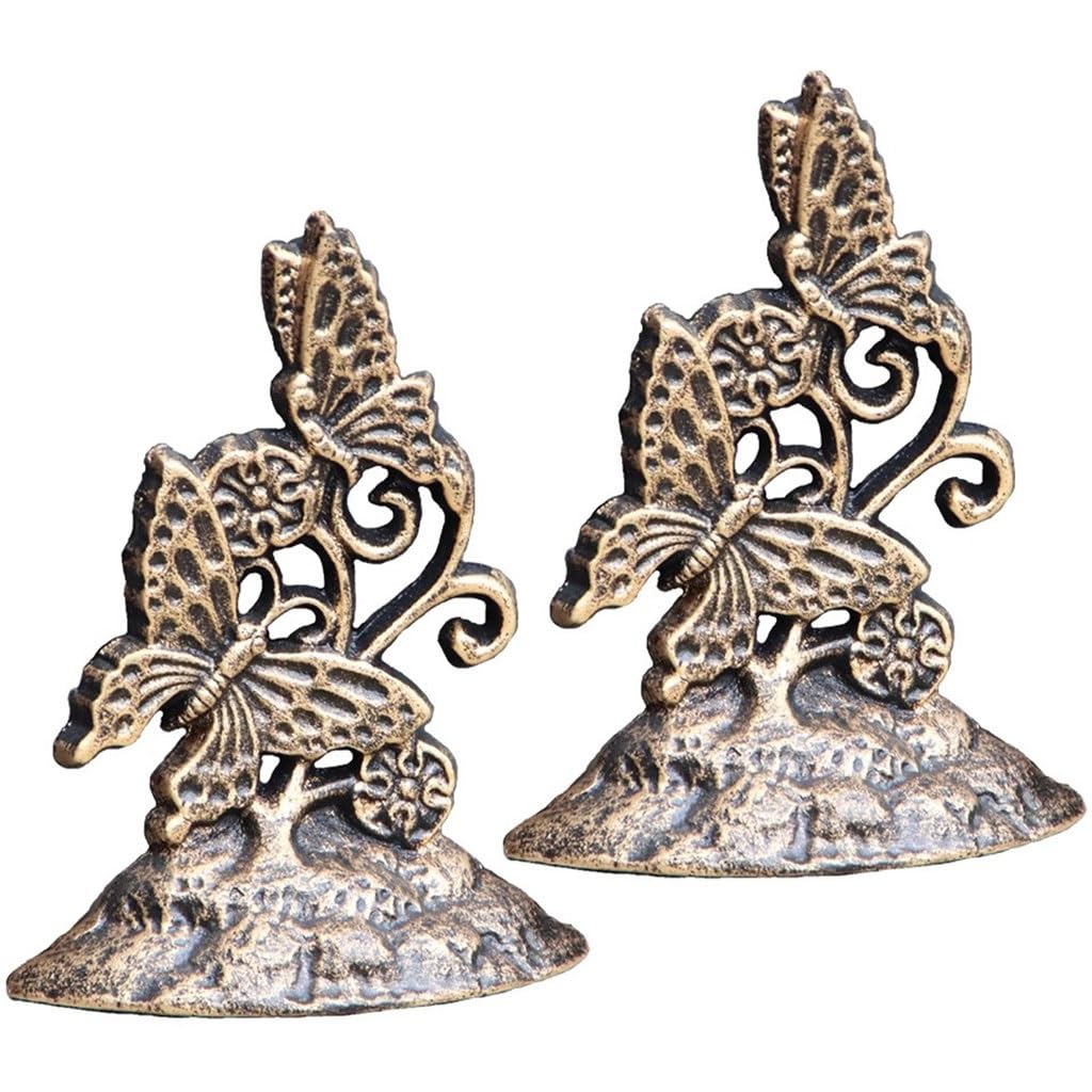 Personalisierter Schmetterlings-Türstopper Im Retro-Stil, Antikollisions Türpuffer Aus Gusseisen Im Industriestil, Ländliche Dekoration, Einweihungsgeschenk(2 pcs)