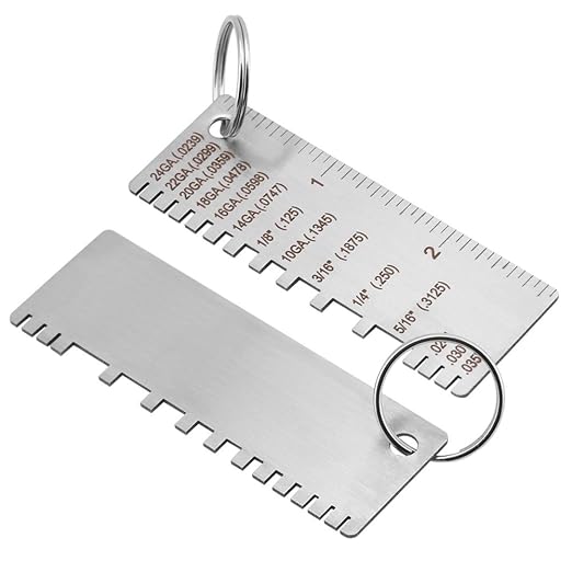 Calibrador de espesor para chapa metálica de acero inoxidable miniatura 3