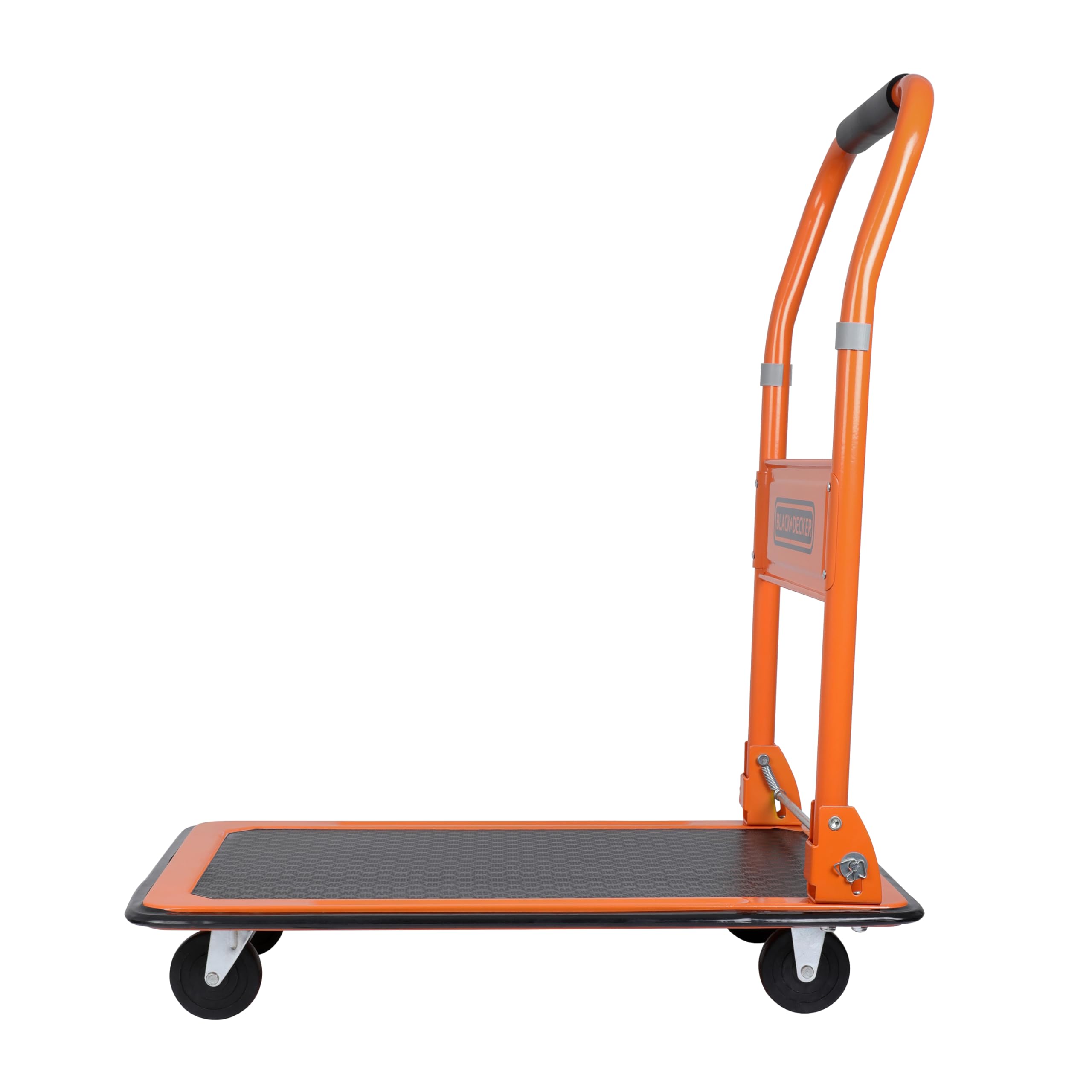 BLACK+DECKER BXWT-H303 Chariot à roulettes - Diable Pliant Max. 80KG - Chariot Plateforme 60 x 40 x 80,5 cm - Diable Demenagement avec Poignée - Facile à Ranger - Acier