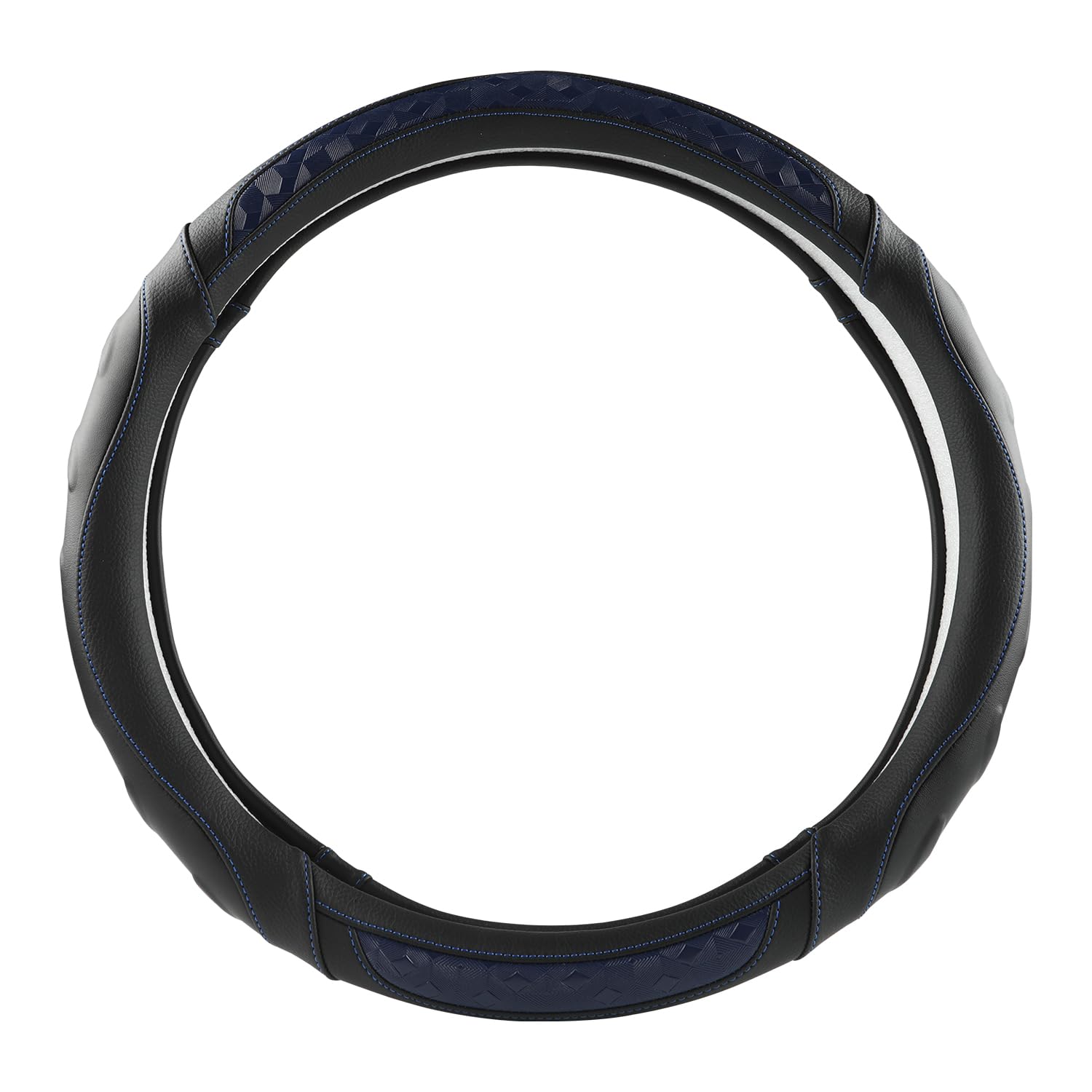 Black Panther Coprivolante personalizzato per Volkswagen,Toyota, Mercedes, Peugeot, BMW, Renault, Audi, Ford, Skoda, Hyundai, Kia, Misura universale 37-38cm (14,5-15") - Blu