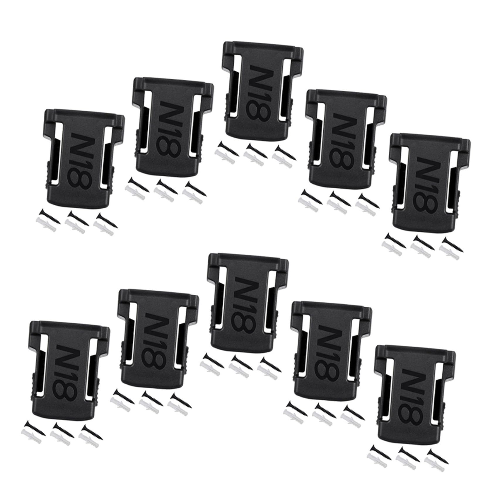 10 Pezzi Batterie Ricaricabili Rack per Batterie Compatibile per Facile Installare e Resistente