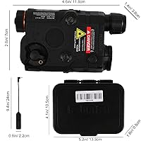 Vista 6 de IR Laser for ar - 15 Airsoft PEQ 15 Airsoft Tactical Laser Red Laser Airsoft Laser Attachments IR Lazer Sight White LED Flashlight Tactical