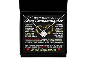 To My Great Granddaughter Necklace From Great Grandma, A Treasure She'll Cherish
