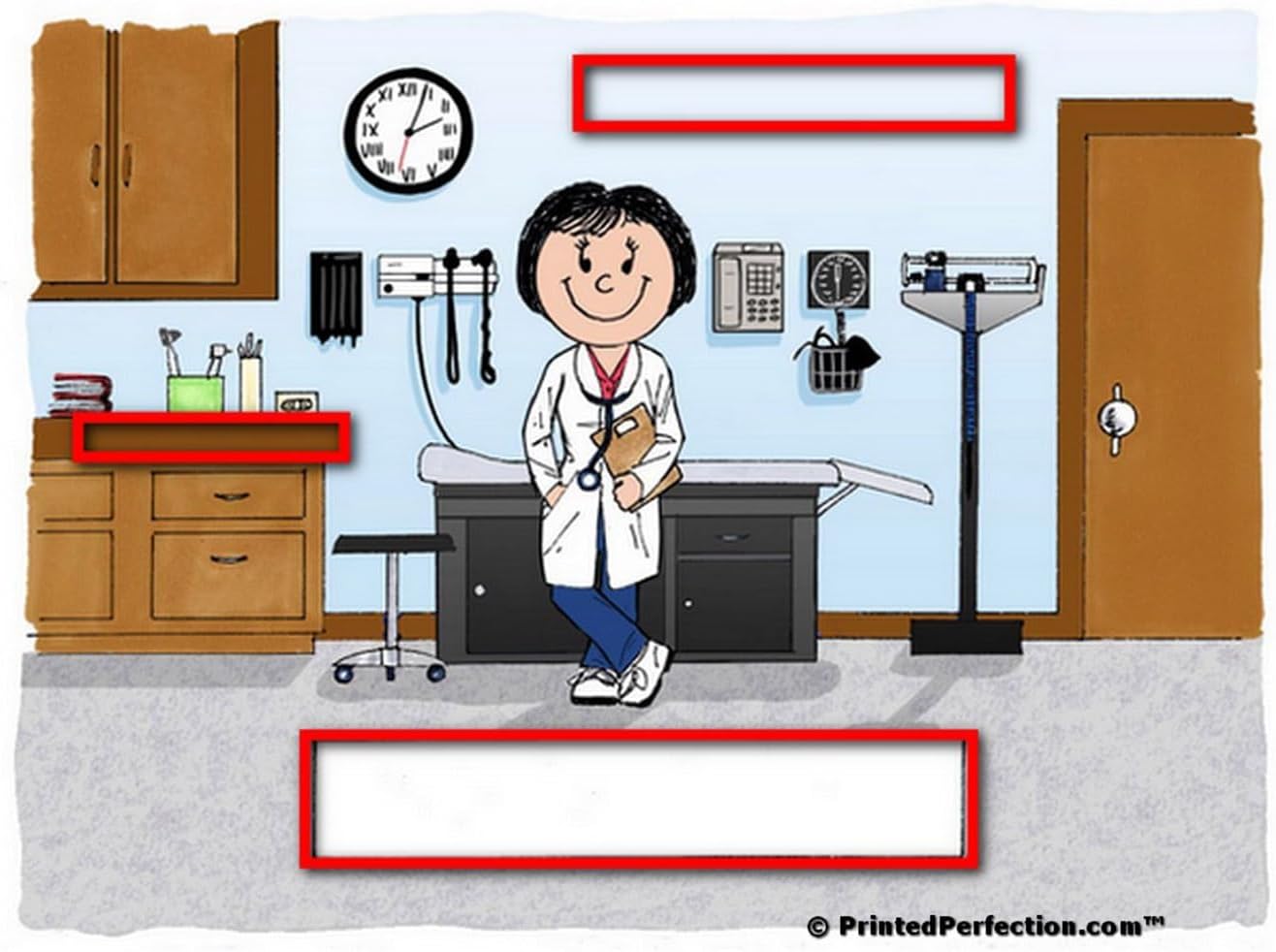 PrintedPerfection.com Personalized Doctor - Female Snow Globe Gift