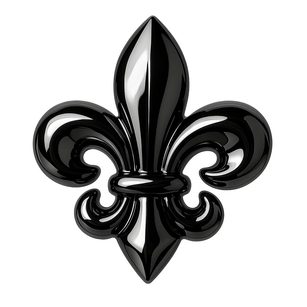 Lot 4 Pins Fleur de Lys | Broche Fleur Classique et Elégante | Pin's France Doré Argenté Noir | Pins pour Femme Costume Homme | Accessoires de Chemise Mariage Française Luxe
