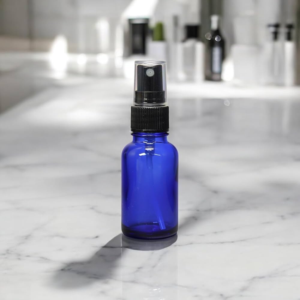 Amazon.co.jp: 遮光瓶 ミストのスプレーボトル 30ml コバルト