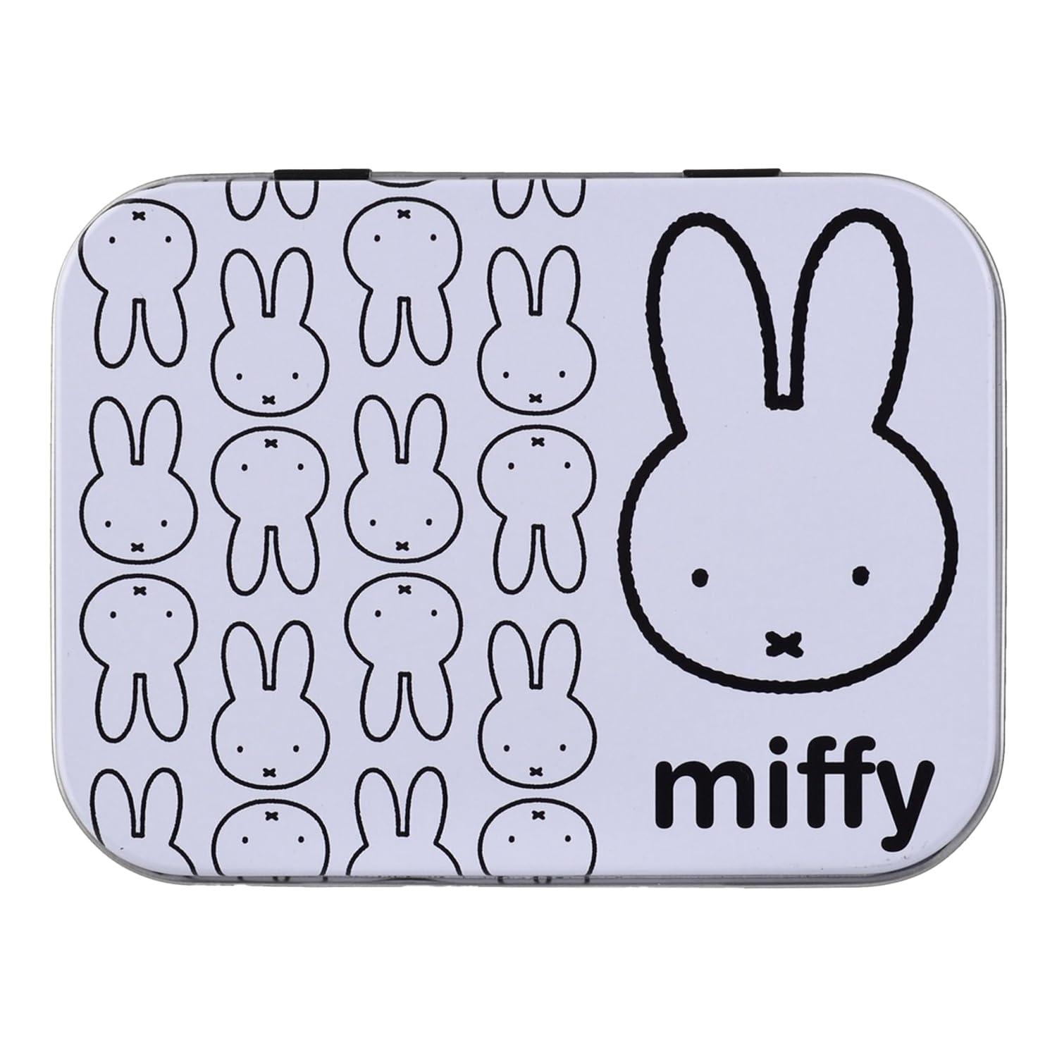 Miffy Kids Bandages – Licensed Product – Metal Case with 24 Bandages – Cute Design Storage Box for Children – Portable First Aid Kit for Backpack &