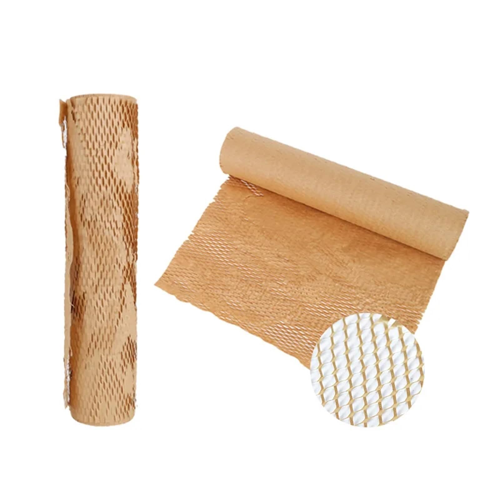 Rolka papieru opakowaniowego o strukturze plastra miodu, brązowa, 30-50 cm x 3-20 m(Brown 50cm X 5m)