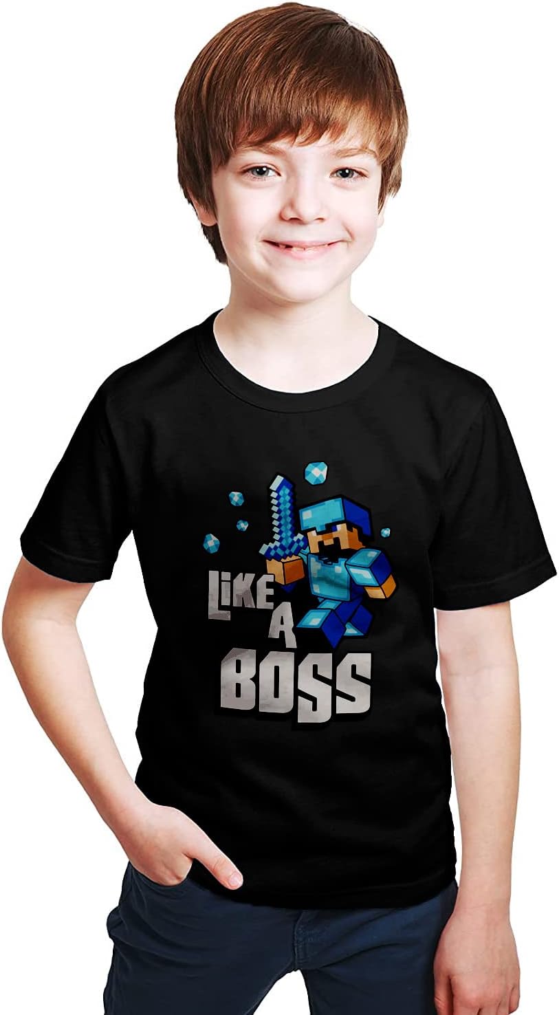INDISSH Unisex Kid's Regular Fit Pure Cotton Bio-Washed Half Sleeves Graphic Printed T-Shirt, (MECI08)