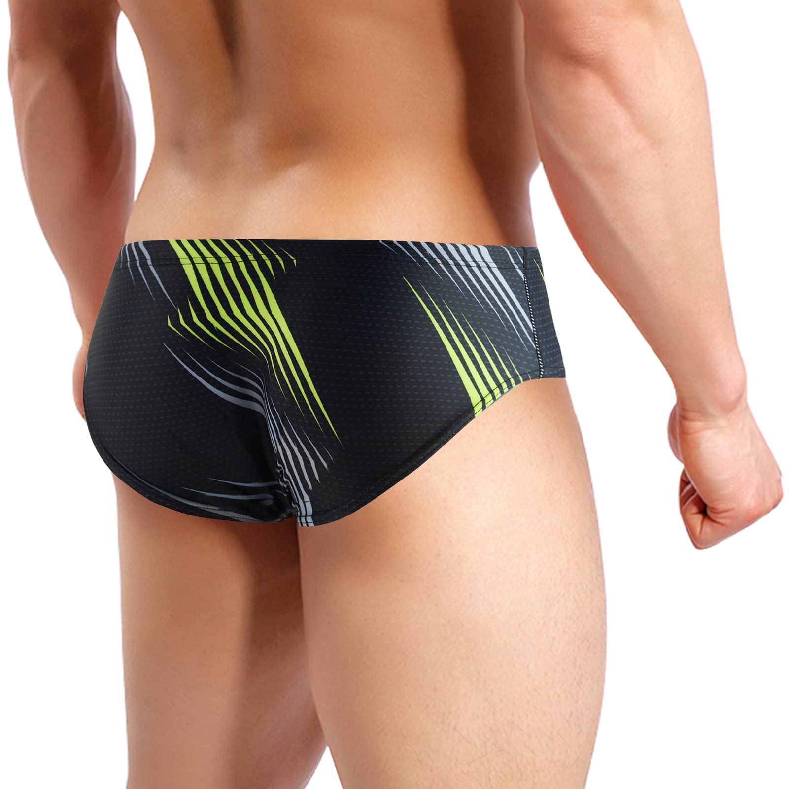 AIEOE Herren Badeslip Männer Badehose Schnelltrocknende Schwimmhose Swim Trunks Bikini Swimwear