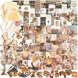 690pcs Scrapbook Supplies Kit, Coffee Scrapbooking Materials with Scrapbook Stickers & Decorative Pa