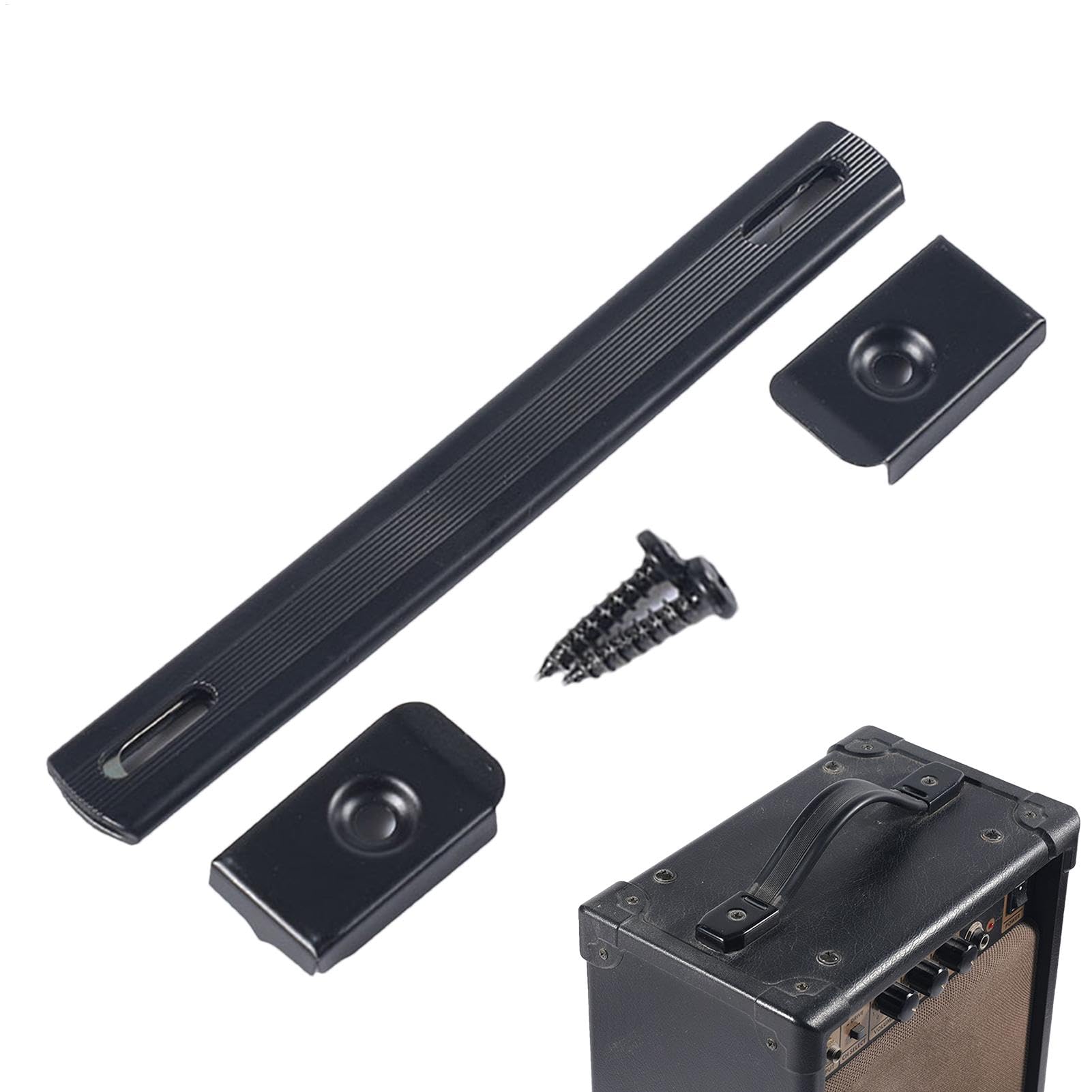 Ersatzgriff Für Gitarrenkoffer - Griff Für Musikinstrumentenkoffer, Lautsprechergriff Eisenschnalle, Mit 2 Schrauben | Instrumententaschen-Hardware, Schnallengriff, Werkzeugkoffer-Griff-Austausch