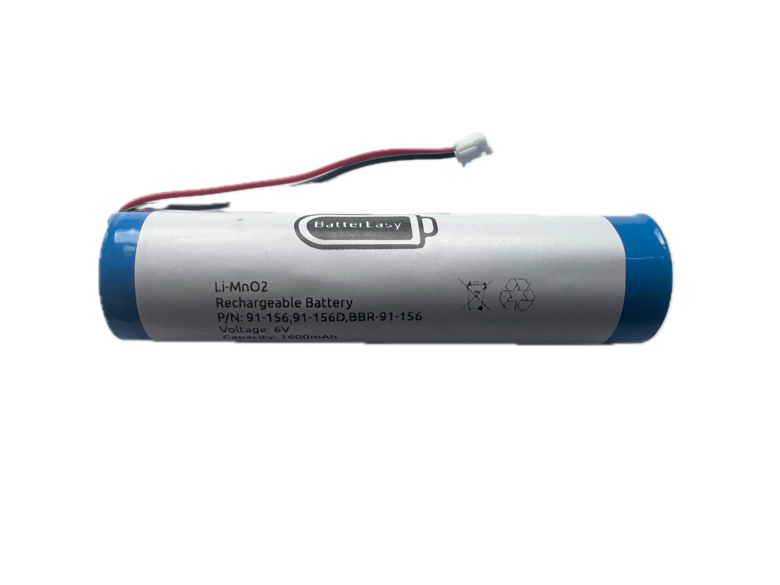 BatterEasy Battery McMurdo FastFind, FastFind 210, 220, Ranger 210, Ranger 220, S5 ais sart, for Kannad Marine SafeLink AIS SART, SafeLink Solo replaces 91-156, 91-156D, BBR 1600mAh