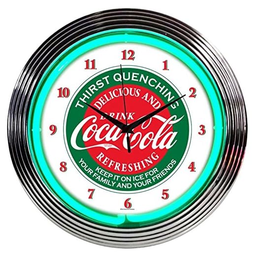 Coca-Cola Evergreen Neon Clock