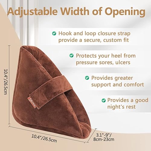 Miniatura 3 de Cojín protector de talón para úlceras de cama, protector de pies, almohada de espuma de tobillo protectores de talón para úlceras por presión,