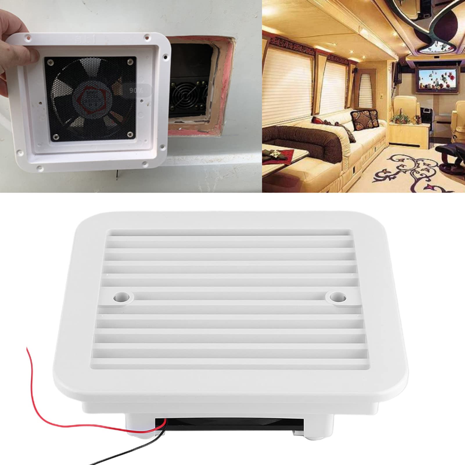 Ventilateur Latéral Silencieux 12V Pour Camping-Car, Caravane Et Yacht - Extraction D'Air Efficace