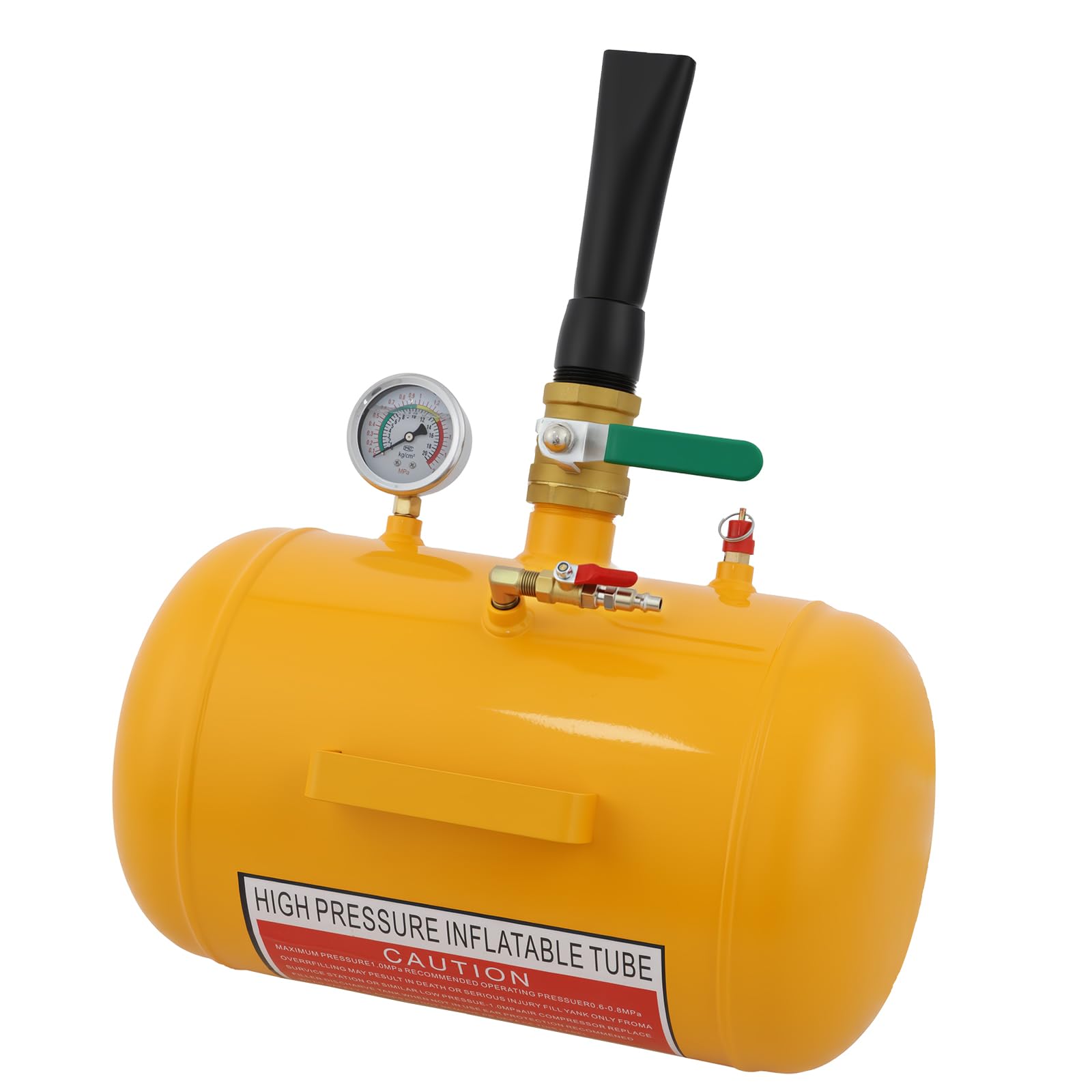 Reifenfüller Reifen Booster, 20L Reifen Schockfüller Airbooster, Reifen Befüllhilfe mit Stahl Luftkanone, maximal 8 Bar, passend für Auto, PKW und LKW