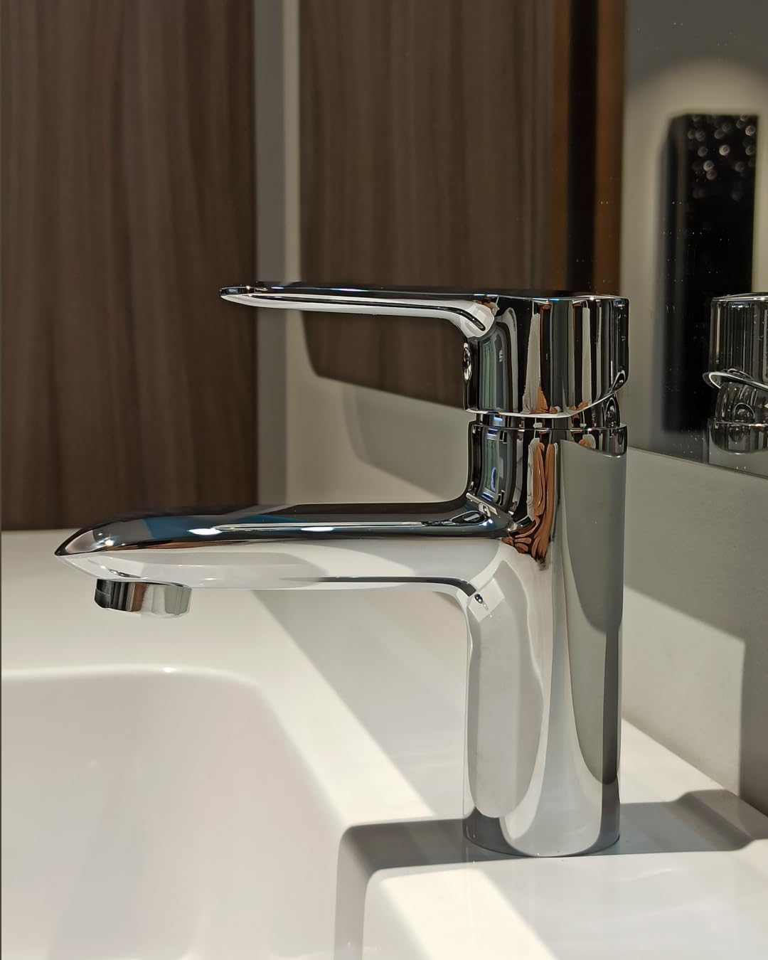 Coppia di rubinetti bagno monocomando, miscelatori lavabo e bidet cromo - Boleco