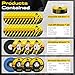 PRETEC 26 Packs Angle Grinder Cutting Flap Grinding Disc Wheel 4 1/2in Inches - 20 Packs 4.5