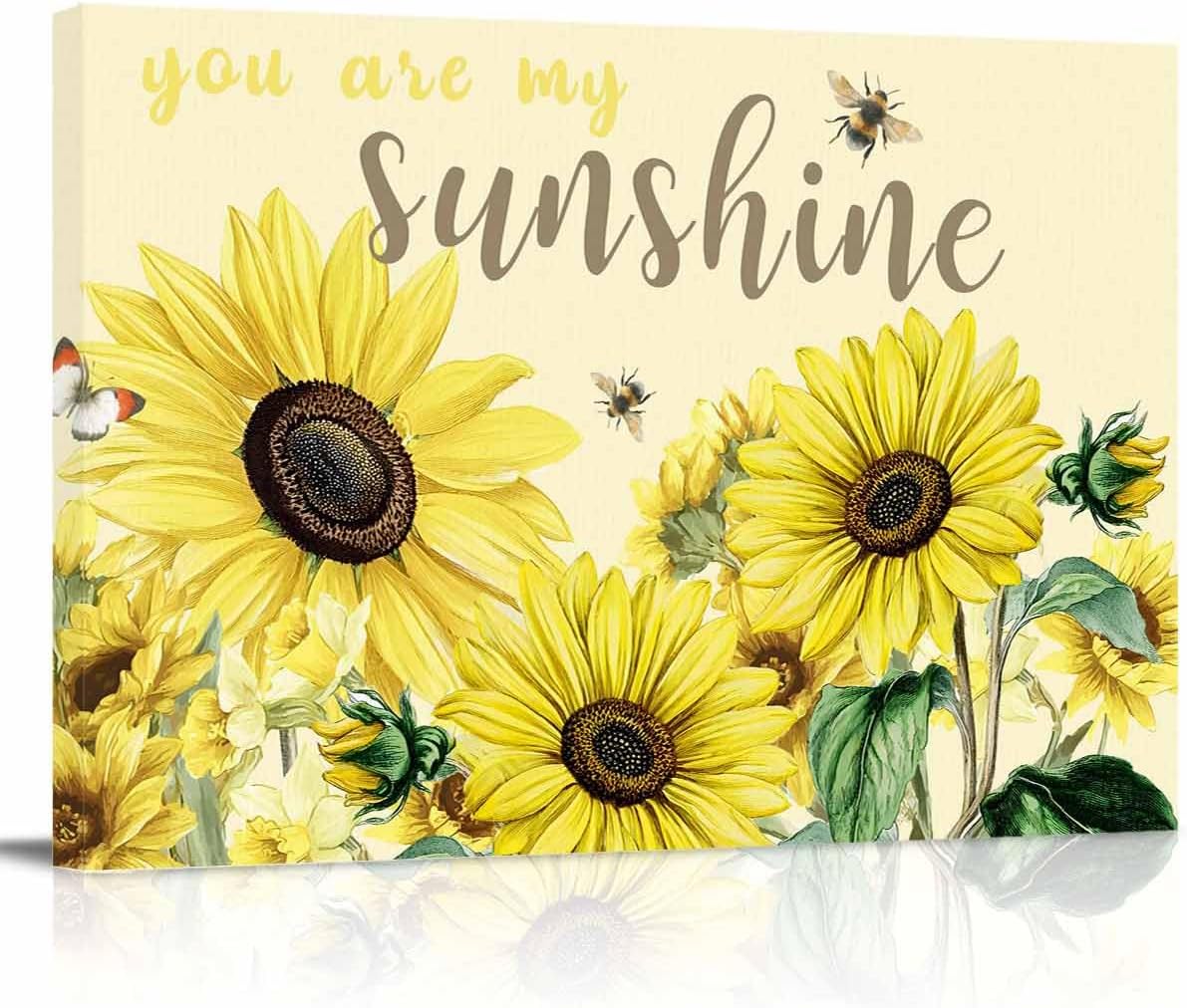 Farm Yellow Sunflower Butterfly