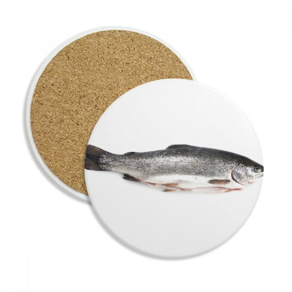 Coaster en céramique poisson gris pierre absorbant dessous de verre tasse
