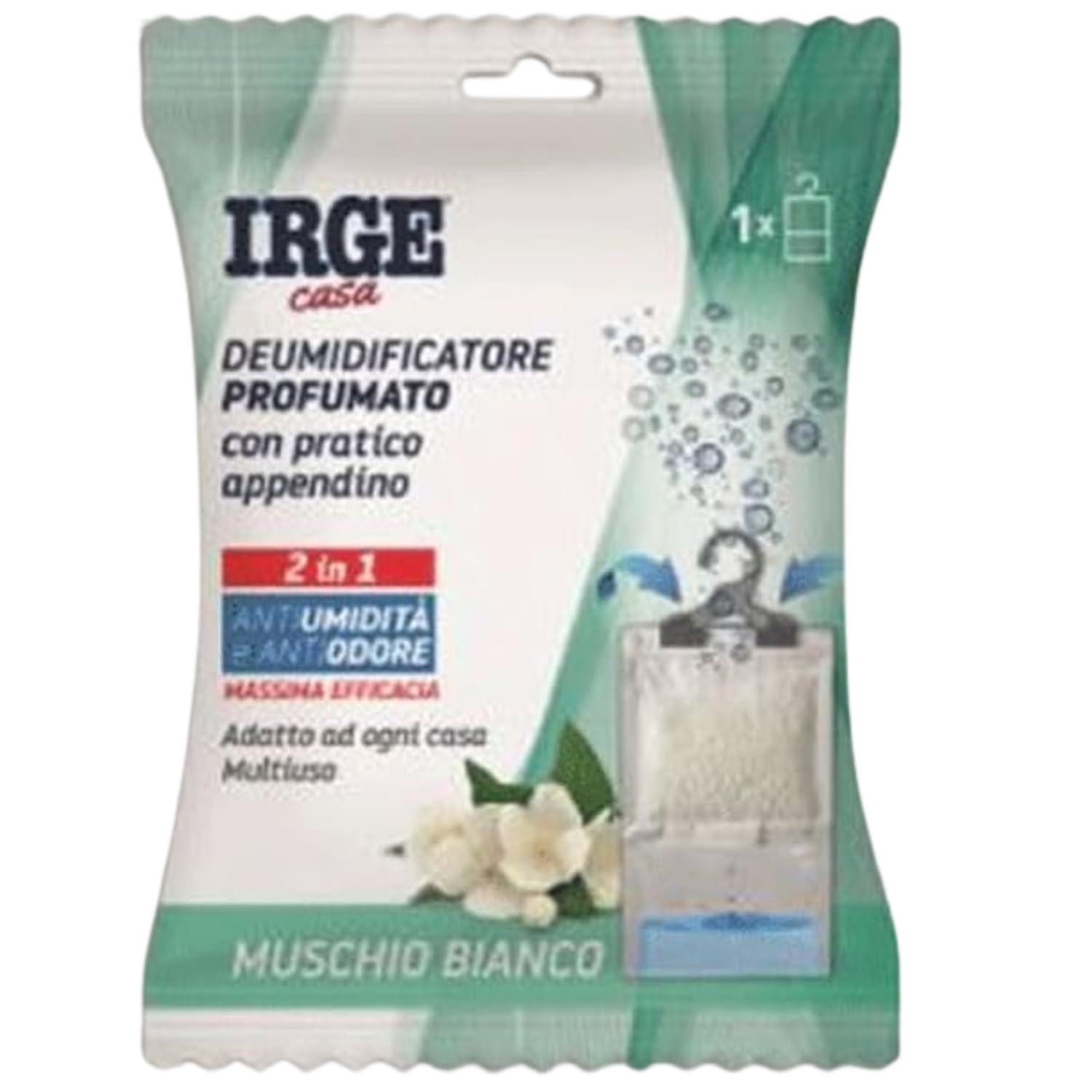 Deumidificatore con Appendiabiti Profumato al Muschio – 500 ml kit con Spugna Brandizzata SPESA & RISPARMIO Inclusa – Variazioni 4/6/8/10 Pezzi (10)