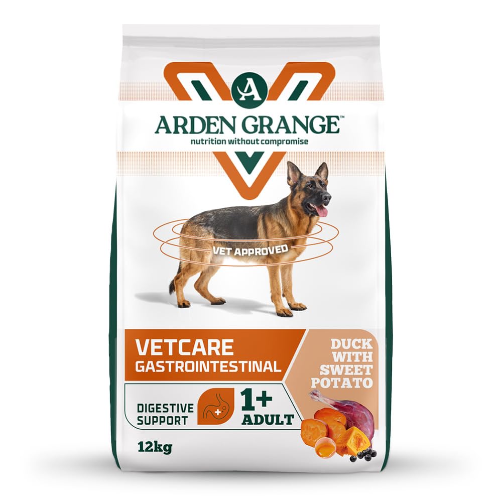 Arden Grange VetCare Gastrointestinal Adult Dry Dog Food - Duck With Sweet Potato (2 x 12kg)