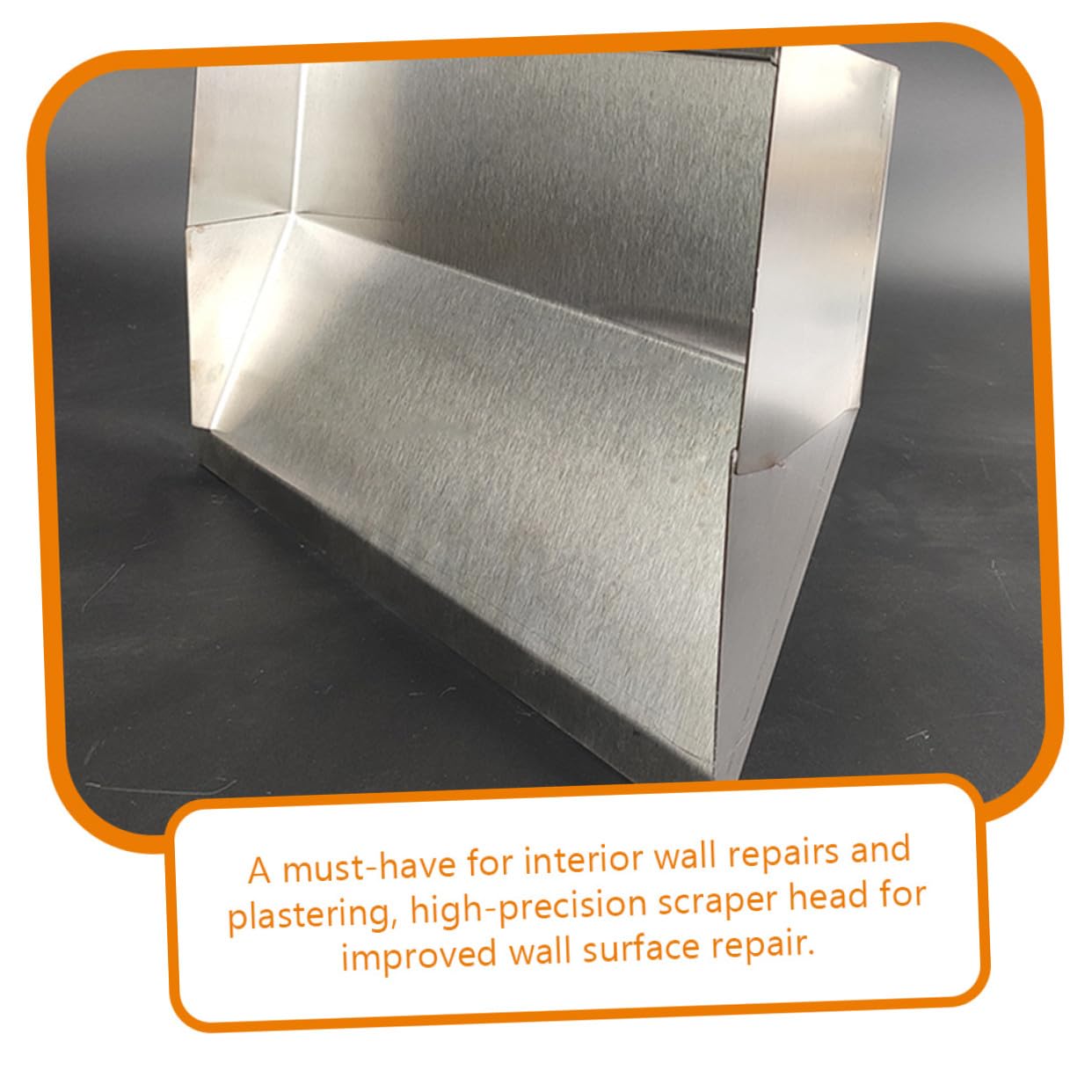 Cazzuola in Acciaio Inossidabile per Intonaco e Cartongesso Strumento Ergonomico Multifunzione per Rasatura Finitura e Riparazione Muri Leggera e Resistente alla Ruggine per