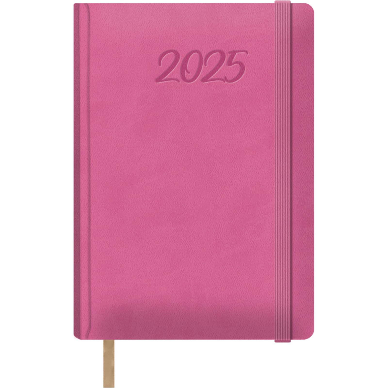 Dohe, 2025 Diary, Day by Page, A5 Size (15 x 21 cm), 12 Months January to December, Leatherette Hardcover, Planner in Spanish