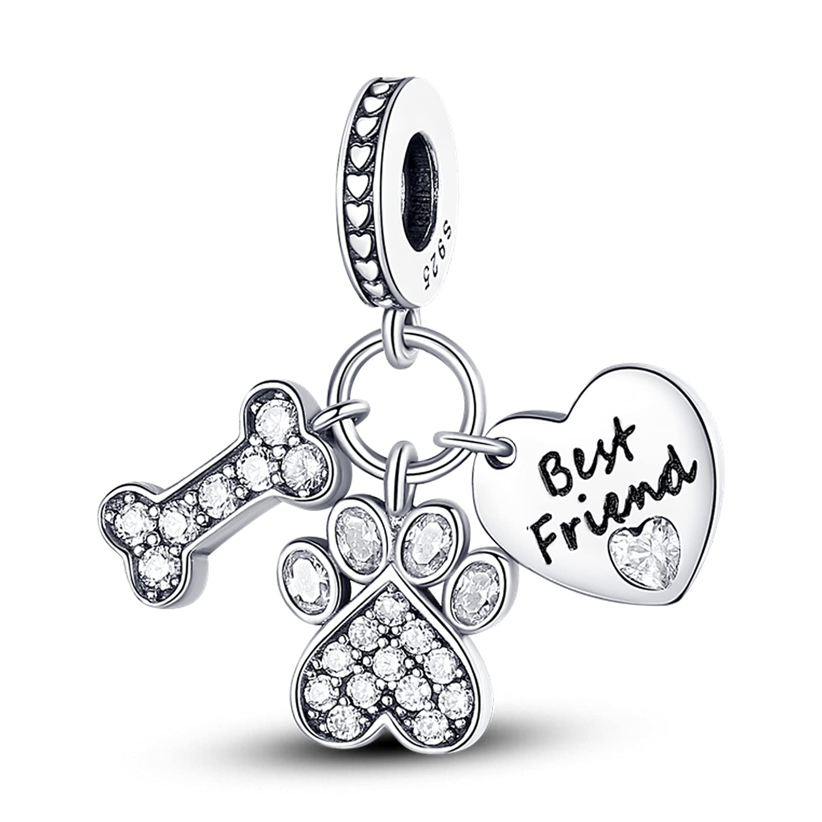 925 Sterling Silver Charms for Bracelets and Necklaces Handbag Dangle Pendants Beads Cute Cat Turtle Charms Jewelry for Women-image-18