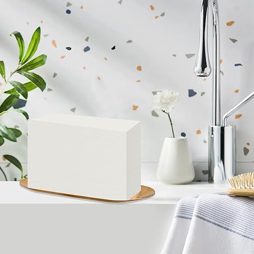 Miniatura 2 de Toallas de mano desechables con tacto de lino, paquete de 200 toallas de invitados para baño, papel de seda de mano similar a la tela, 12 x 17