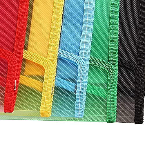 Image of Envelope Folder, Transparent Poly-Plastic A3 Documents File Storage Bag with Snap Button Set of 10,Certificate File Holder, Document Folder for Certificates(Set of 10)