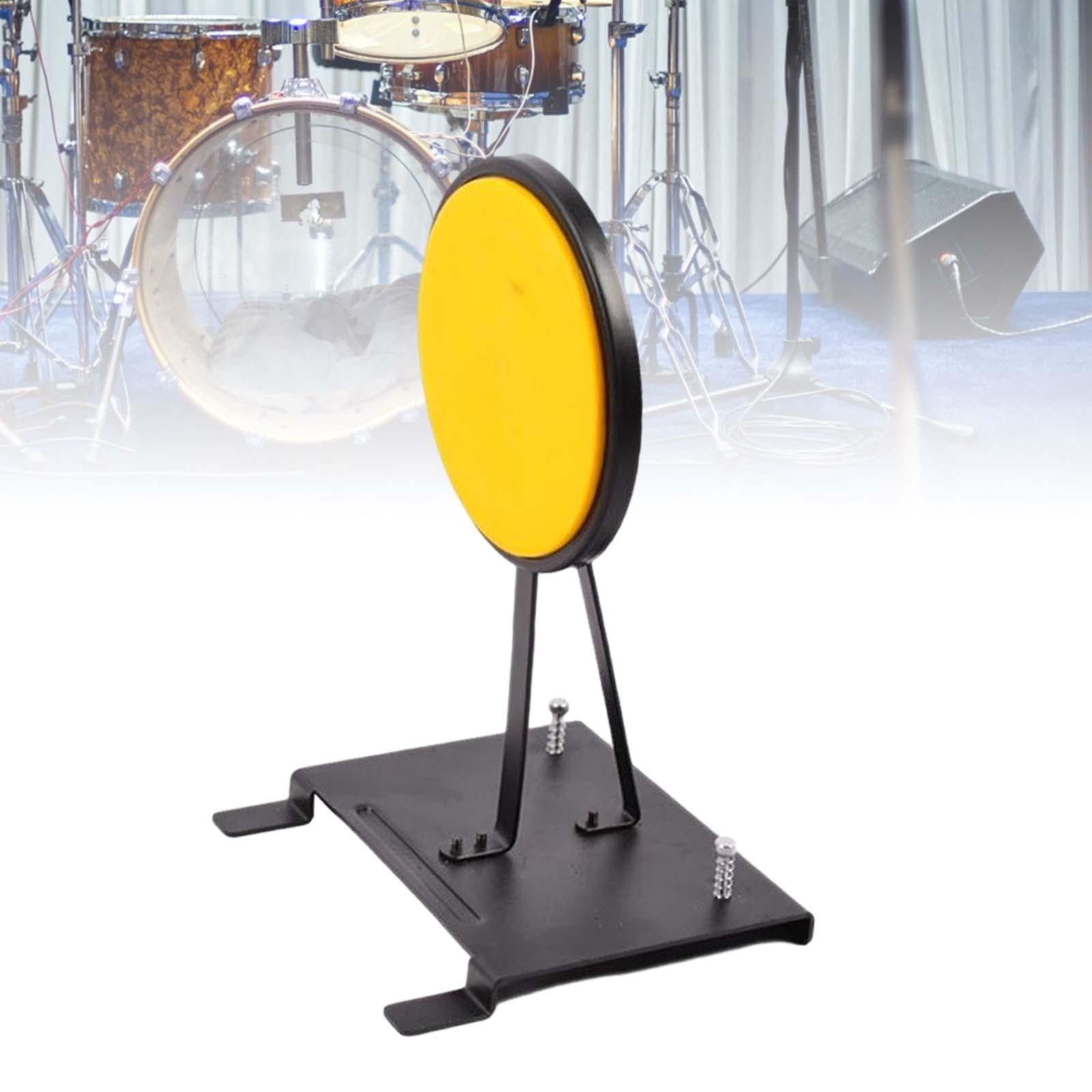Oshhni Kick Drum Pad, Percussion Instruments Zubehör, Mute Drum Beater Übungspads für Schlagzeuger, Lehrling, Gelb