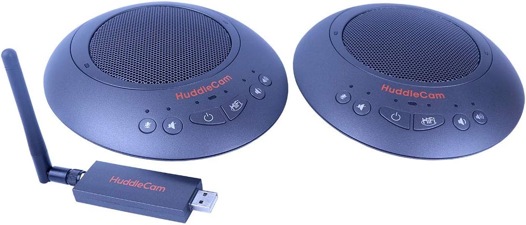 HuddleCamHD HuddlePod Air2 Dual Wireless Speakerphone System - Grey