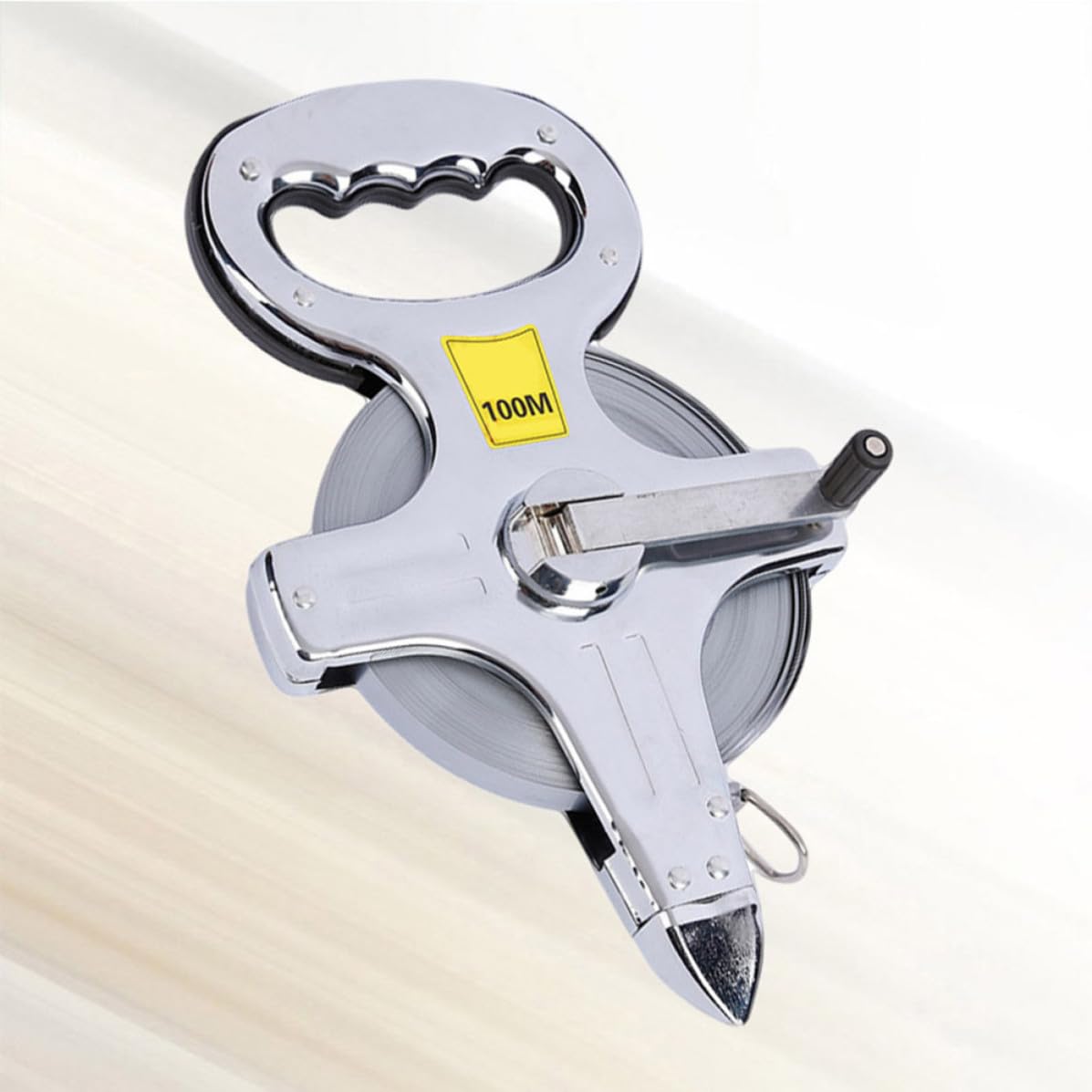 100m Mètre Ruban Rétractable en Acier Inoxydable Multifonction Portable