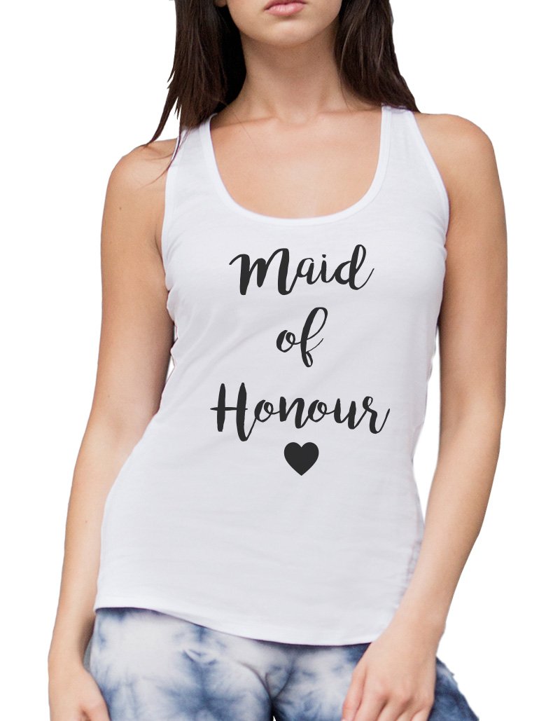 Hotscamp Women's White Maid Of Honour Vest - Medium