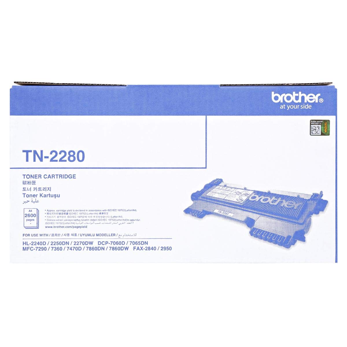 Brother Toner Cartridge - Tn-2280, Black
